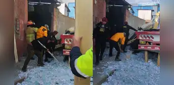 Joven trabajador perdió la vida tras caerle planchas de vidrio sobre su cuerpo en Huancayo Joven trabajador perdió la vida tras caerle planchas de vidrio sobre su cuerpo en Huancayo