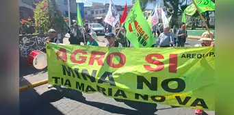Tía María: agricultores anuncian paro el 16 y 17 de diciembre en el Valle de Tambo, mientras Southern continúa construcción del proyecto Tía María: agricultores anuncian paro el 16 y 17 de diciembre en el Valle de Tambo, mientras Southern continúa construcción del proyecto