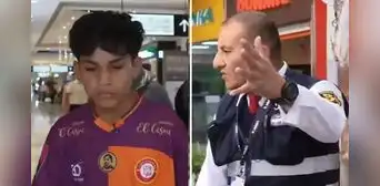 'Pol Deportes' es retirado de centro comercial por personal de seguridad: "Retírense, pues, está prohibido" 'Pol Deportes' es retirado de centro comercial por personal de seguridad: "Retírense, pues, está prohibido"