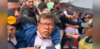 Escolta presidencial de José Jerí agredió a la prensa: periodista de RPP fue retirado cargado