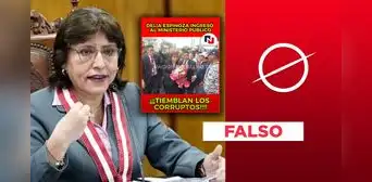 Delia Espinoza no volvió al Ministerio Público como Fiscal de la Nación: video fue descontextualizado Delia Espinoza no volvió al Ministerio Público como Fiscal de la Nación: video fue descontextualizado