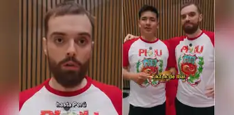 Streamer peruano recibe la Sartén de Oro de Ibai Llanos por la victoria del pan con chicharrón en el 'Mundial de los desayunos'