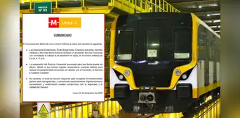 Línea 2 del Metro de Lima y Callao anuncia que operará con normalidad el 6 de diciembre tras reestructuración de mantenimiento