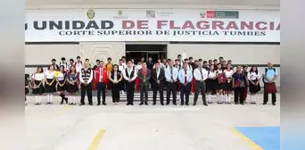 Unidad de Flagrancia de Tumbes acerca la justicia a escolares con la dinámica "La ruta de la flagrancia" Unidad de Flagrancia de Tumbes acerca la justicia a escolares con la dinámica "La ruta de la flagrancia"