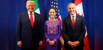 Sheinbaum destaca buen diálogo con Trump tras reunión en EE.UU. y dice que trabajarán en temas comerciales Sheinbaum destaca buen diálogo con Trump tras reunión en EE.UU. y dice que trabajarán en temas comerciales