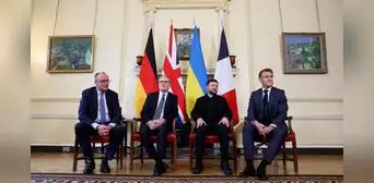 Presidente de Ucrania se reúne con aliados europeos tras críticas de Donald Trump sobre acuerdo de paz