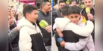 Niño venezolano se emociona al encontrar a ‘Pol Deportes’ en España y lo abraza: "Me inspira mucho" Niño venezolano se emociona al encontrar a ‘Pol Deportes’ en España y lo abraza: "Me inspira mucho"
