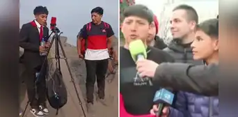 Joven que ayudó a subir el cerro a 'Pol Deportes' viajó a España para verlo narrar partido de la Champions League: "Quería apoyarlo" Joven que ayudó a subir el cerro a 'Pol Deportes' viajó a España para verlo narrar partido de la Champions League: "Quería apoyarlo"