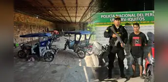 Iquitos: cae alias 'Puma' y recuperan 12 vehículos robados en depósito clandestino