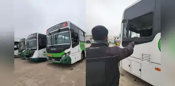 Choferes de la empresa VIPUSA usan chalecos antibalas y blindan sus buses con placas ante aumento de extorsiones Choferes de la empresa VIPUSA usan chalecos antibalas y blindan sus buses con placas ante aumento de extorsiones