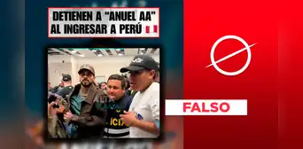 Policías de migraciones no detuvieron a Anuel AA en el Aeropuerto Jorge Chávez: foto fue editada con IA Policías de migraciones no detuvieron a Anuel AA en el Aeropuerto Jorge Chávez: foto fue editada con IA