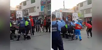 Hombre queda gravemente herido tras ser atropellado por un tráiler en la avenida Túpac Amaru, en Comas Hombre queda gravemente herido tras ser atropellado por un tráiler en la avenida Túpac Amaru, en Comas