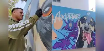 Murales ecológicos promueven la adopción de mascotas en San Borja: campaña fue premiada por la ONU