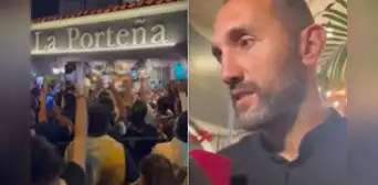Hernán Barcos se despide entre ovaciones de miles de hinchas de Alianza Lima en su restaurante en Lima