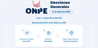 Plazo vence HOY, 14 de diciembre: elige tus 3 locales de votación para las Elecciones Generales 2026