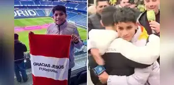Niño venezolano se emociona al encontrar a ‘Pol Deportes’ en España y lo abraza: "Me inspira mucho"