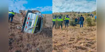 Combi se despista y cae por pendiente en Otuzco: accidente deja cuatro fallecidos y al menos nueve heridos Combi se despista y cae por pendiente en Otuzco: accidente deja cuatro fallecidos y al menos nueve heridos
