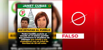 Es falso que Pedro Castillo postulara al Senado por el partido Juntos por el Perú Es falso que Pedro Castillo postulara al Senado por el partido Juntos por el Perú