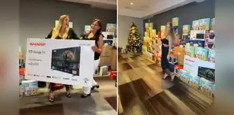 Alejandra Baigorria sorprende a sus trabajadores con televisores, lavadoras, canastas y costosos regalos por Navidad Alejandra Baigorria sorprende a sus trabajadores con televisores, lavadoras, canastas y costosos regalos por Navidad