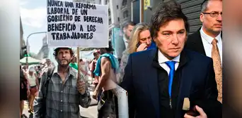Protesta masiva de trabajadores en Argentina contra la reforma laboral del Gobierno de Javier Milei