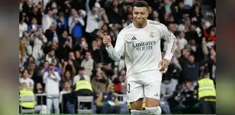 Kylian Mbappé marcó un tanto en la victoria del Real Madrid e igualó el récord de Cristiano Ronaldo