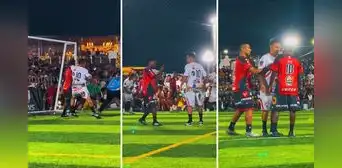 Christian Cueva vivió tenso momento con Jack Durán en pichanga: 'Aladino' le propinó un codazo y su rival lo encaró