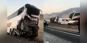Trágico accidente en la Panamericana Norte: choque entre buses interprovinciales deja 28 heridos en Áncash Trágico accidente en la Panamericana Norte: choque entre buses interprovinciales deja 28 heridos en Áncash