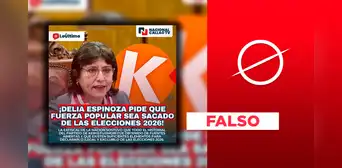 Delia Espinoza no pidió excluir a Fuerza Popular de las Elecciones Generales 2026 en diciembre de 2025