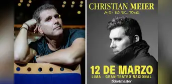 Christian Meier en Perú 2026: precios, fecha y venta de entradas en Ticketmaster para 'Así es el tour' Christian Meier en Perú 2026: precios, fecha y venta de entradas en Ticketmaster para 'Así es el tour'