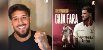 Caín Fara y su emotivo mensaje al ser presentado como el flamante fichaje de Universitario: "Soy consciente de lo gigante que es" Caín Fara y su emotivo mensaje al ser presentado como el flamante fichaje de Universitario: "Soy consciente de lo gigante que es"