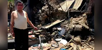 Incendio por juegos pirotécnicos deja a viudo sin su taller de carpintería en Arequipa