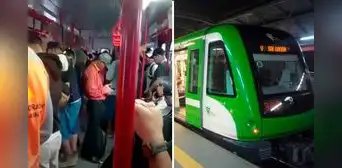 San Borja: pasajeros de la Línea 1 del Metro de Lima quedaron atrapados por más de media hora dentro de tren San Borja: pasajeros de la Línea 1 del Metro de Lima quedaron atrapados por más de media hora dentro de tren