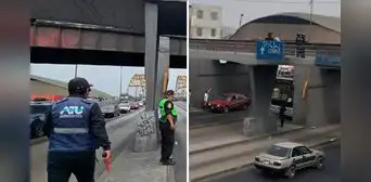 Mujer muere tras caer de un puente y ser arrollada por bus del Metropolitano en la avenida Alfonso Ugarte