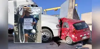 Arequipa: hombre denuncia falta de indemnización tras sufrir amputación por atropello de tráiler