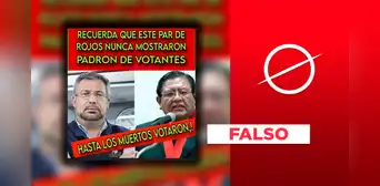 Es falso que los muertos votaron en las Elecciones Generales 2021: rumor fue desmentido por la ONPE