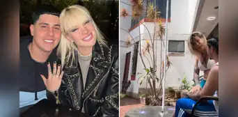 Leslie Shaw comparte el especial detalle de bienvenida que preparó a su novio 'El Prefe': "Para mi amor"