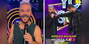 Adolfo Aguilar regresa a 'Yo soy' y bromea con despido a Franco Cabrera: "Me tocaba a mí mandarte un gmail" Adolfo Aguilar regresa a 'Yo soy' y bromea con despido a Franco Cabrera: "Me tocaba a mí mandarte un gmail"