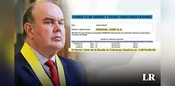 Rafael López Aliaga mantiene deuda coactiva con la Sunat por más de S/12,9 millones Rafael López Aliaga mantiene deuda coactiva con la Sunat por más de S/12,9 millones