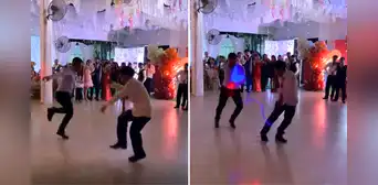 Joven reta a su padre a un duelo de baile en plena fiesta de promoción y en redes bromean: “Perdieron los dos” Joven reta a su padre a un duelo de baile en plena fiesta de promoción y en redes bromean: “Perdieron los dos”