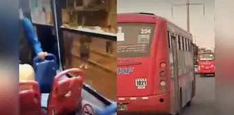Atacan con piedras a bus 'El Rápido' en Los Olivos y una comerciante ambulante a bordo resulta herida Atacan con piedras a bus 'El Rápido' en Los Olivos y una comerciante ambulante a bordo resulta herida