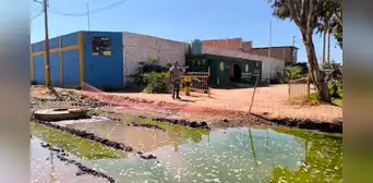 Chiclayo: más de 200 familias, un colegio y un puesto policial afectados hace un mes por colapso de desagüe Chiclayo: más de 200 familias, un colegio y un puesto policial afectados hace un mes por colapso de desagüe