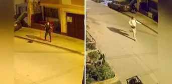Imágenes del momento en que policía enfrenta y abate a sicario que asesinó a un transportista en Comas Imágenes del momento en que policía enfrenta y abate a sicario que asesinó a un transportista en Comas