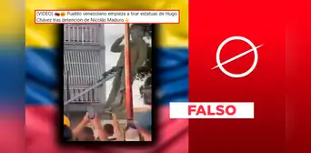 Sí derribaron estatua de Hugo Chávez en Venezuela, pero NO tras la captura de Maduro: video data del 2024 Sí derribaron estatua de Hugo Chávez en Venezuela, pero NO tras la captura de Maduro: video data del 2024