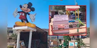 Chiclayo: vecinos construyen sus propios juegos para niños ante la ausencia de la Municipalidad