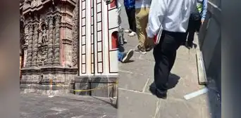 Luminaria de iglesia en el Jirón de la Unión cae sobre peatón y lo deja inconsciente tras el impacto Luminaria de iglesia en el Jirón de la Unión cae sobre peatón y lo deja inconsciente tras el impacto