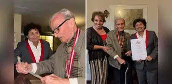 Actor Carlos Gassols recibe distinción del Congreso por su carrera artística y agradece: “Un impulso para continuar aportando a mis 96 años”