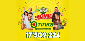 Sorteo de La Tinka EN VIVO del 11 de enero del 2026: consulta los números ganadores del Pozo Millonario