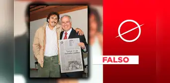 Imagen de Alfonso López Chau abrazado a Víctor Polay Campos fue generada con IA