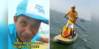 Heladero peruano revela que aprendió paddle para vender sus productos en el mar: "La idea se me ocurrió" Heladero peruano revela que aprendió paddle para vender sus productos en el mar: "La idea se me ocurrió"