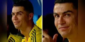 Cristiano Ronaldo realizó polémico gesto de ‘robo’ tras ser sustituido en la derrota del Al Nassr vs Al Hilal